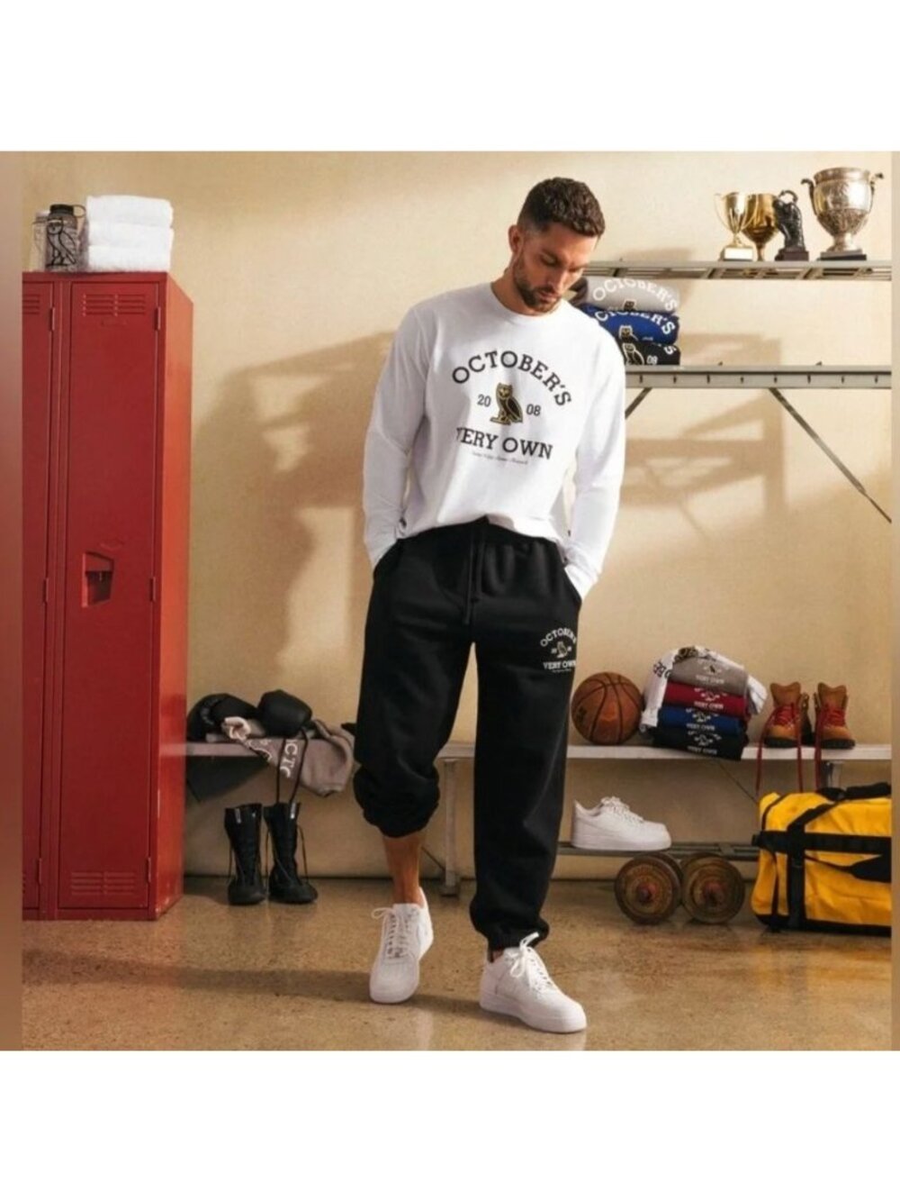 October's Very Own OVO Collegiate Sweatpants Drake Dark Gray Jogger Pants 2XL
